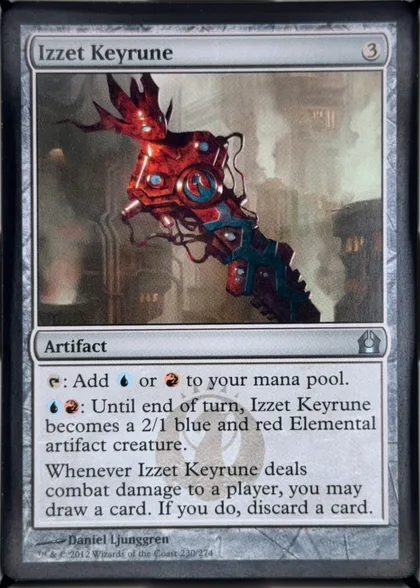 front of card
