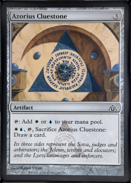 front of card