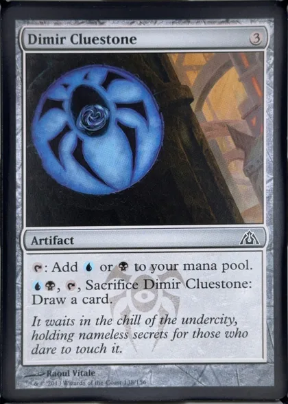 front of card