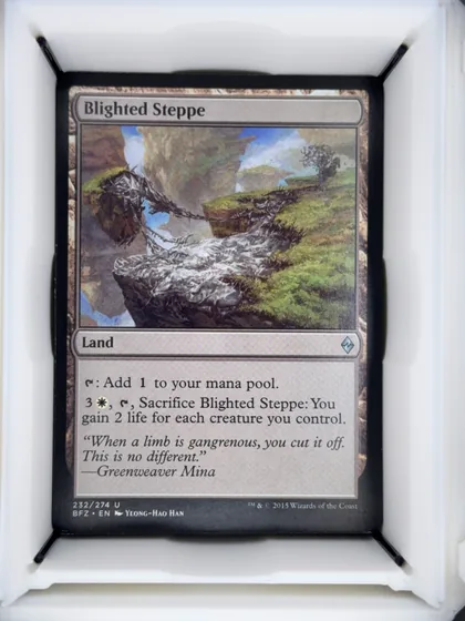 front of card