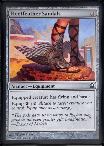 front of card