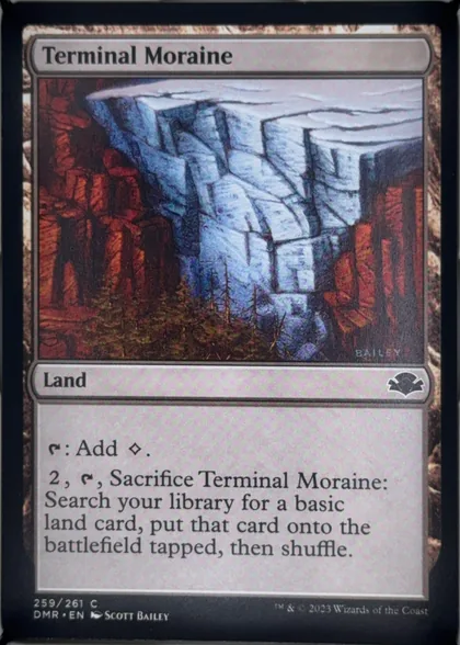 front of card