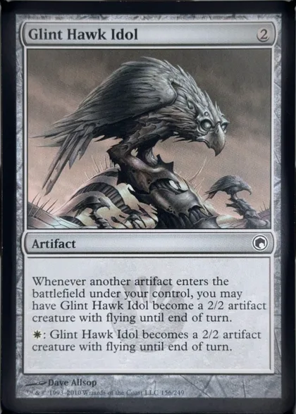 front of card