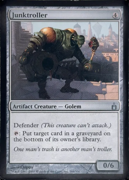 front of card