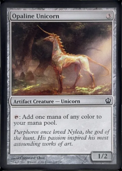 front of card