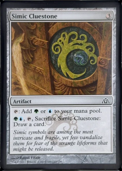 front of card