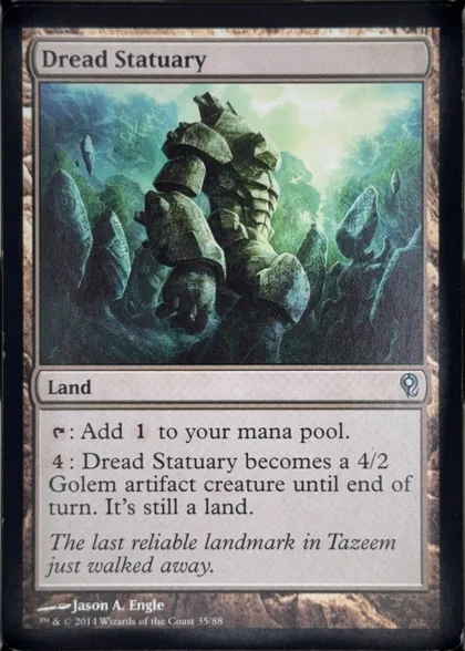 front of card