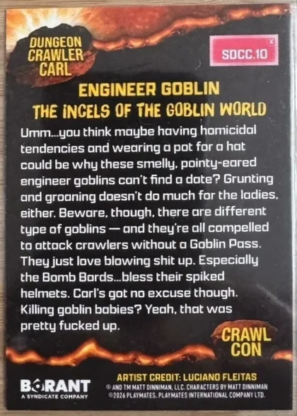 back of card