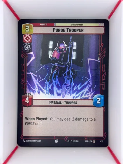 front of card