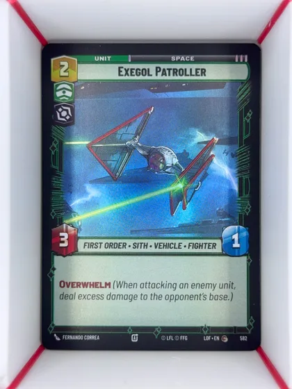front of card