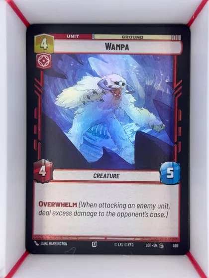 front of card