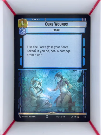 front of card