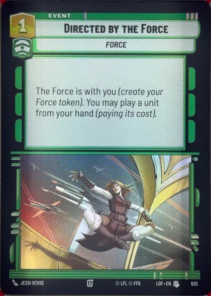 front of card