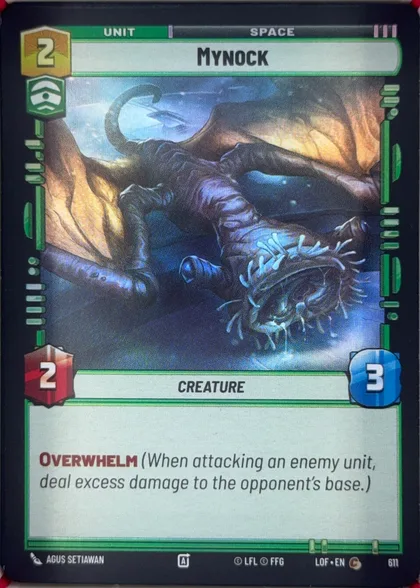front of card