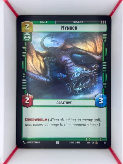 front of card