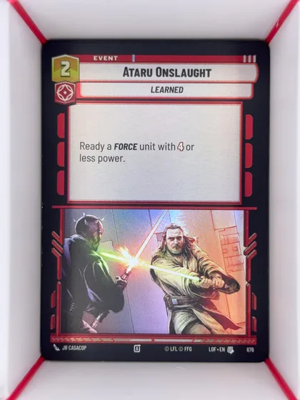 front of card
