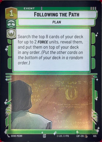 front of card