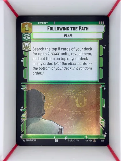 front of card