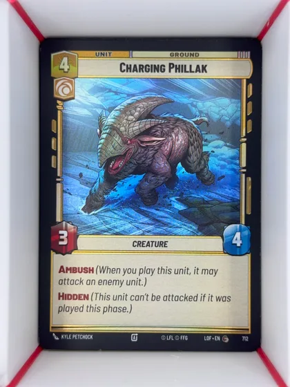 front of card